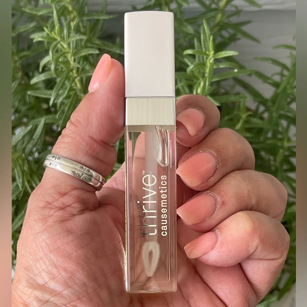 THRIVE CAUSEMETICS Pout Hero Clear Lip Gloss Balm In Vanilla Swirl